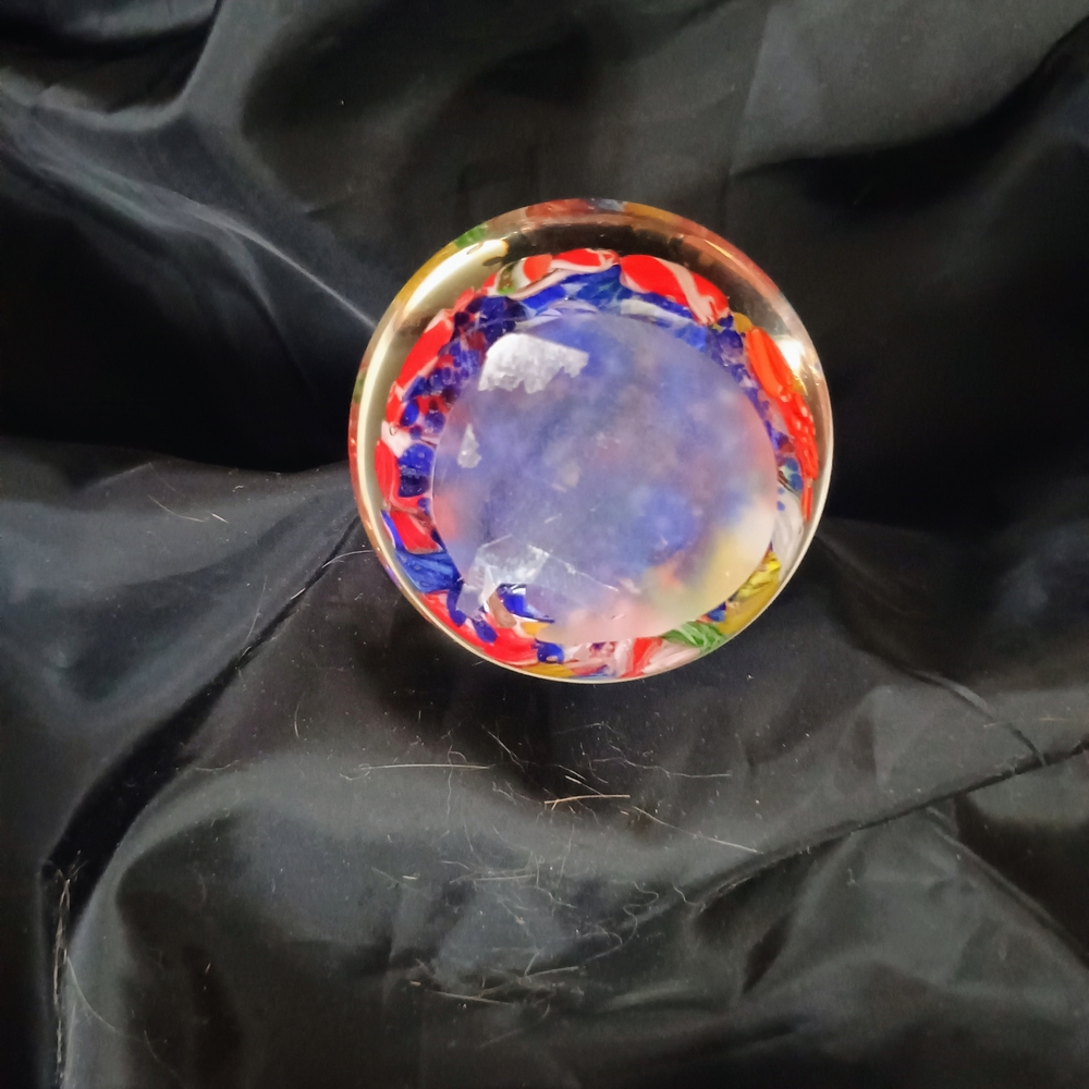 Colorful Millefiori Glass Paperweight #2 - Picture 4 of 4